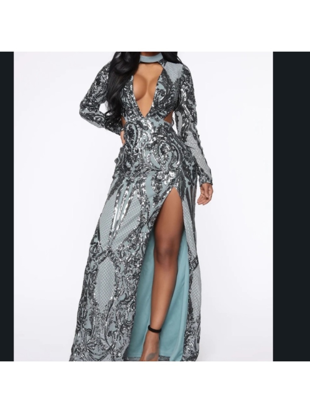 Fashion nova Showing it off maxi gown
